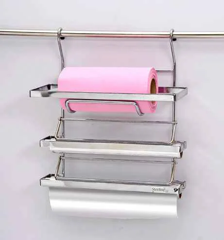 Triple Kitchen Tissue & Foil Rack.