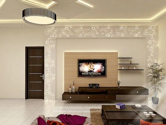 Innovative TV Unit Decoration