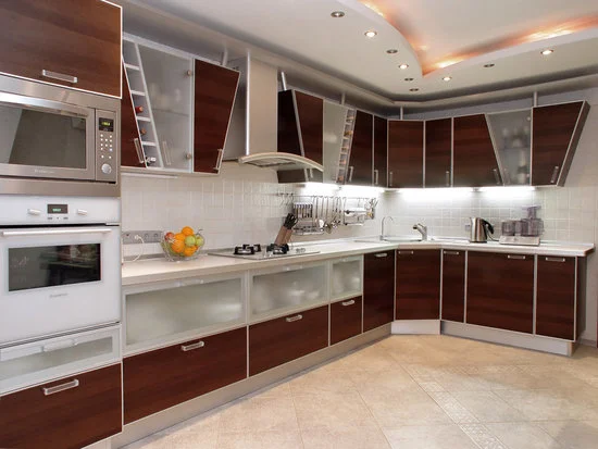 Stylish Pattern Kitchen Cabinet